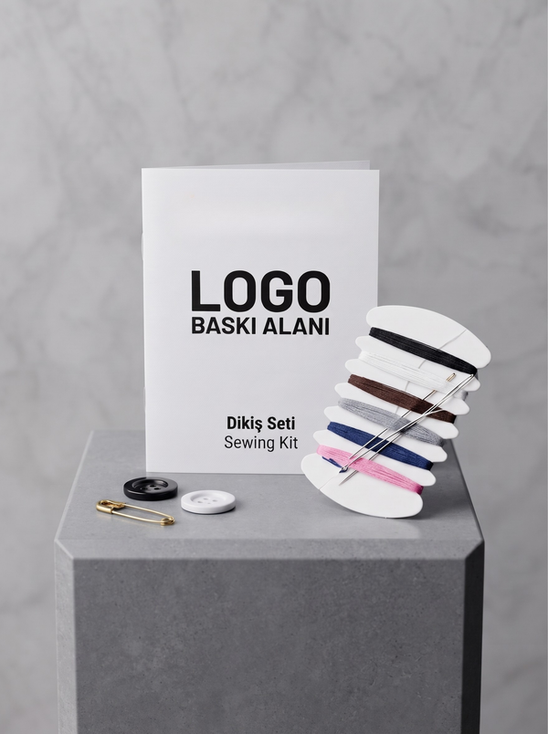Logo Baskılı Kutulu Dikiş Seti